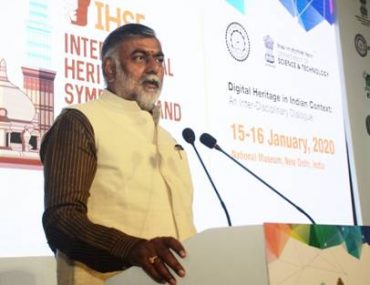Union Culture Minister Shri Prahlad Singh Patel inaugurates the first of its kind special exhibition on‘Indian Heritage in Digital Space’ today