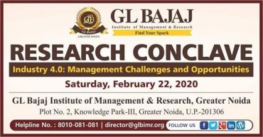 GL Bajaj institute of Management and research organised industry 4.0 Research conclave