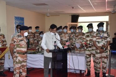 Sh Nityanand Rai, Ho’ble MoS (Home) addressed the gathering. Dispersal begins of 112 evacuees taken from Wuhan, China housed at ITBP Chhawla Quarantine Facility, New Delhi after they are tested negative in Corona Virus Tests