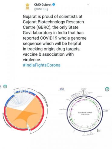 विश्व मे कोरोना की महामारी के बीच गुजरात से महत्वपूर्ण खबर