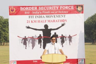 BSF ORGANIZES 21 KMS HALF MARATHON UNDER ‘FIT INDIA MOVEMENT’ Gujarat