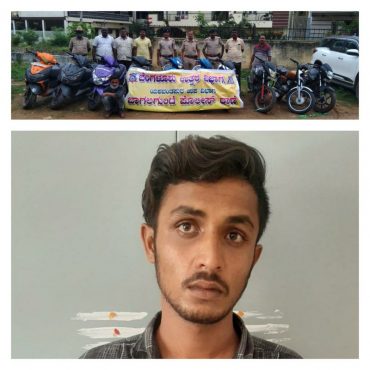 Notorious Bike lifter,Rohit@Cat arrested by Bagalagunte police,10 stolen bikes worth Rs.4.5 lakhs Recovered