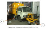 Self-propelled railway track scavenging vehicle can replace manual scavenging