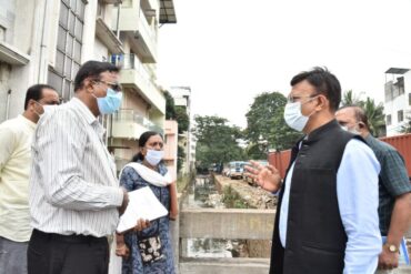 BBMP Chief Commissioner inspects various developmental project & Rain hit areas instructs to take relief measures