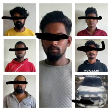 Six including two Rowdy-Sheeter,Recovery agent,  arrested by Bydarahalli police for kidnapping cab driver