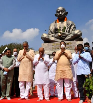 Mahatma Gandhi’s ideals are the pillars of India: CM Basavaraj Bommai
