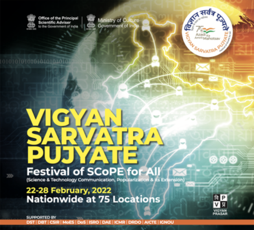 Ministry of Culture to organise commemorative exhibitions  at 75 locations across the country portraying 75 years of India’s achievements in science and technology as part of  ‘Vigyan Sarvatra Pujyate’