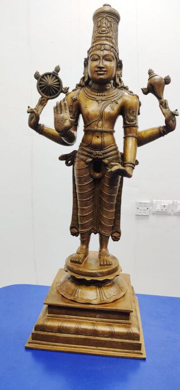 Inter-state antique dealer arrested,foiled smuggling of idol to Malaysia,15th Century Lord Mahavishnu idol recovered