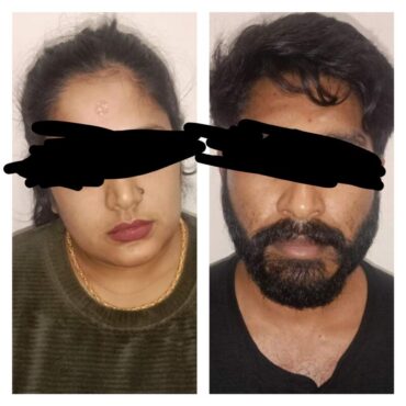 Bagaluru police arrested woman and her male friend for blackmailing their aunt with her private video to extort money