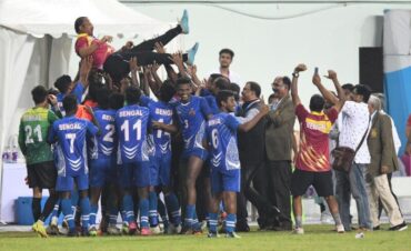 National Games: West Bengal defeats  Kerala football team by 5-0, winsmens football gold medal after 11 years