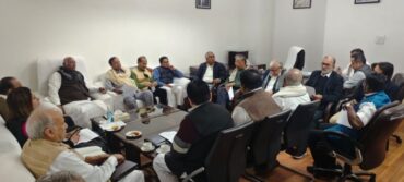 Leaders of opposition parties hold a meeting in Indian parliament