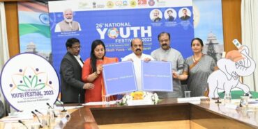 CM Bommai releases logo and Mascot of National Youth Festival