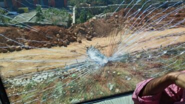 Stones pelted at Vande Bharat Express train in Bengaluru,windows panes damaged