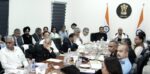 Raksha Mantri reviews progress in construction of various infrastructure projects along northern border during a high-level meeting in New Delhi