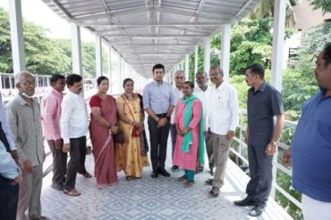 New Foot Over Bridge Commissioned At Krishnadevaraya Halt Station by,MP,Tejasvi Surya