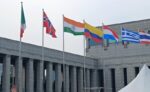 Flags of 21 Nations Fly High at Korean War Memorial, Symbolizing Unity and Gratitude