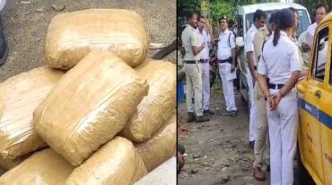 10 kg ganja seized at Bandel at West Bengal , 3 arrested including a women