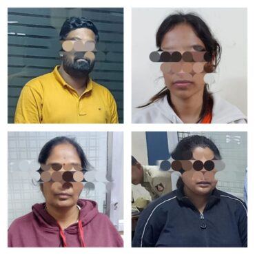 Four member gang arrested by Banashankari police for cheating elderly woman of Rs.3.5 Crores