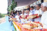Chief Minister Siddaramaiah offers bagina to Krishna reservoir