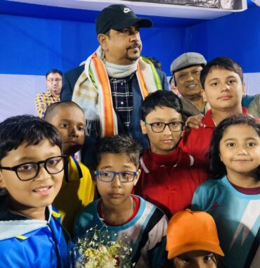 Children’s Cricket Tournament Organized by Kalindi Plot Association: inaugurated by West Bengal Minister