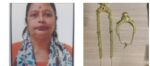 Home maker arrested by Cantonment Railway police for stealing two necklace from her cousin sister while traveling in train recovered two necklace worth Rs.8.5 lakhs