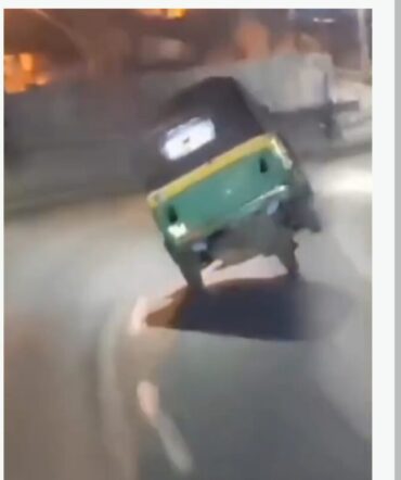 Autorickshaw driver doing dangerous stunts goes viral Banashankari traffic cops on manhunt