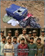 Seven member gang arrested by Suryanagar City police for killing young girl and stuffed her body in suitcase near railway tracks