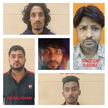 Five member gang arrested by Malleswaram Police for attacking a man over trivial row Five member gang arrested by Malleswaram Police for attacking a man over trivial row