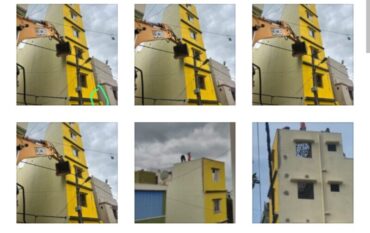 Owner-Initiated Demolition Begins for Cracked Building on 6th Cross Road,Venkataapura,Jakkasandra