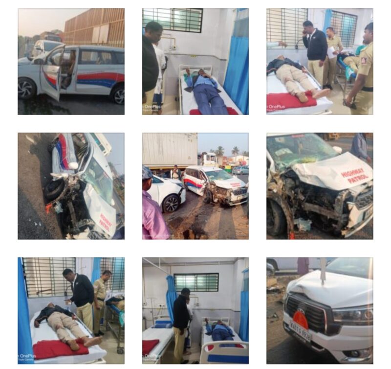 HC Judge’s Car Escapes Major Tragedy After Escort Vehicle Crash On Bengaluru-Tumakuru Highway HC Judge’s Car Escapes Major Tragedy After Escort Vehicle Crash On Bengaluru-Tumakuru Highway