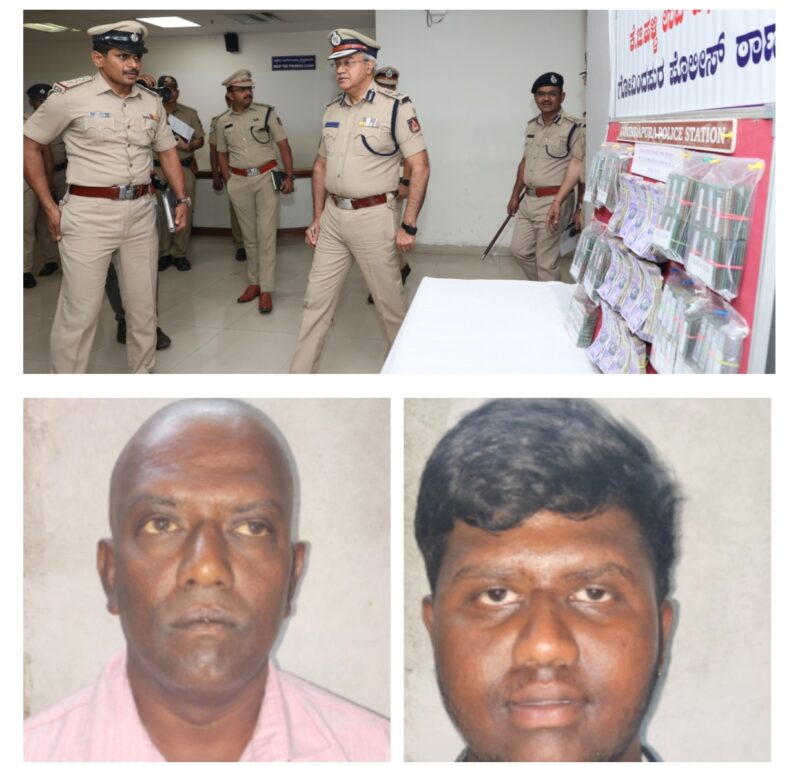 Father and Son Duo arrested for stealing computer accesories from their tenant house recovered Rs.80 Lakhs Stolen property