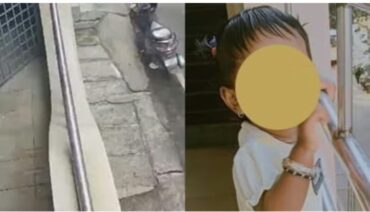 Toddler Falls from third Floor in Nayandahalli,CCTV Footage Shows Shocking Moment battles for Life