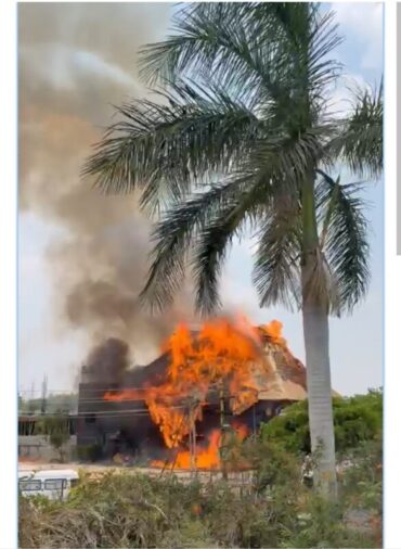 Hotel gutted in major fire mishap,No casualties reported