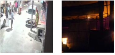 Fire breaks out at LED banner warehouse,50 women narrowly escaped and leap over compound to escape blaze in bengaluru
