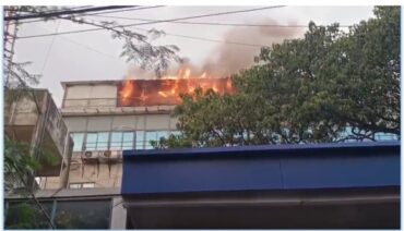 Fire Breaks Out in Commercial Building Near Petrol Bunk in Bengaluru,Two Rescued