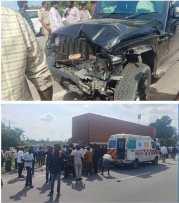 Five Killed,Over 10 Injured in Chain-Reaction Accident Near Chikkaballapur