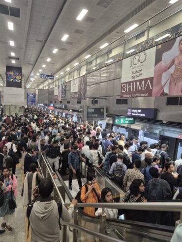 Purple Line Services Delayed After Train Door Malfunction at Cubbon Park Station