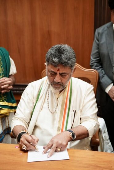CM D.K.Shivakumar Condoles Death of IPS Officer Sunil Achayya’s Wife in Elephant Attack
