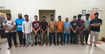 12 arrested by Sanjaynagar police for robbing businessman on pretext of converting cash into Cryptocurrency and recovered Rs.13.9 lakhs cash,car six two wheeler with 13 mobile phones