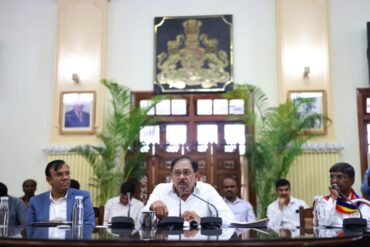 Dr.G.Parameshwara Hears Representations from Dalit Organisations