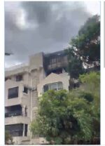 Cylinder blast sparks fire in Bengaluru apartment near Garuda Mall Cylinder blast sparks fire in Bengaluru apartment near Garuda Mall