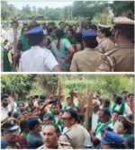 Farmers’protest turns violent during Bidadi township survey;FIR registered