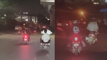 Reckless Bikers Perform Stunts,Block Ambulance With Patients In Bengaluru