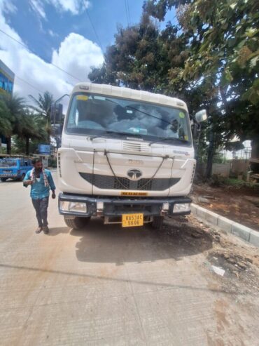 Miraculous Escape for Bike Rider After Tipper Runs Over Bike