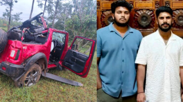 Two Killed,Three Seriously Injured as Mahindra Thar Overturns Near Bengaluru