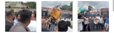 Supporters of Congress MLAs stage snap protest over cabinet exclusion,traffic disrupted on Mysuru road