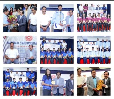 DCM Dr.G.Parameshwara congratulates basketball teams for achievements in national championships DCM Dr.G.Parameshwara congratulates basketball teams for achievements in national championships