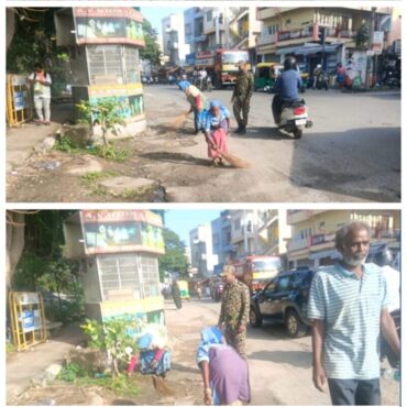 Special Cleanliness drive at road medians and traffic islands:Jagadish G
