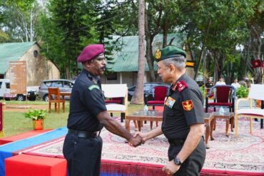 Major Manivannan,IAS, felicitated with Chief of Defence Staff Commendation Card