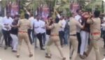 High drama as youth congress workers protest outside BJP office,demand Amit Shah’s resignation High drama as youth congress workers protest outside BJP office,demand Amit Shah’s resignation